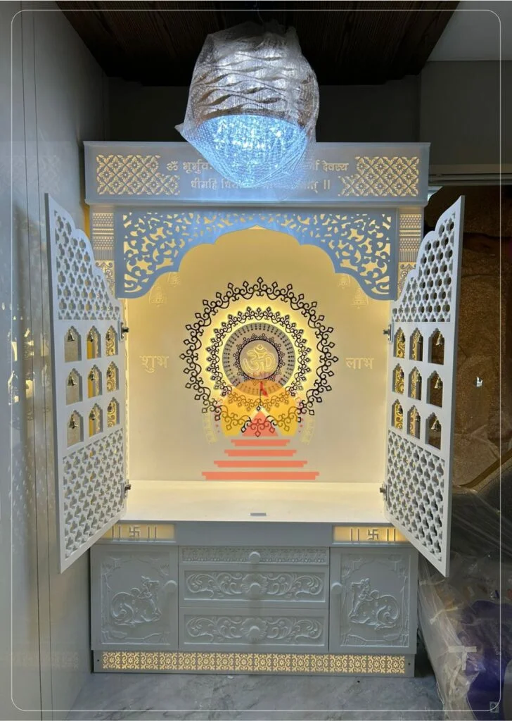 corian mandir design