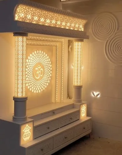 corian mandir design